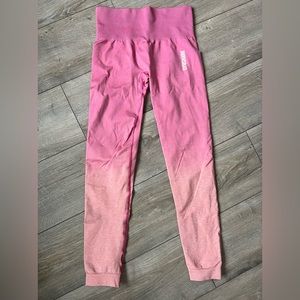 Gymshark ombré  pink and orange leggings